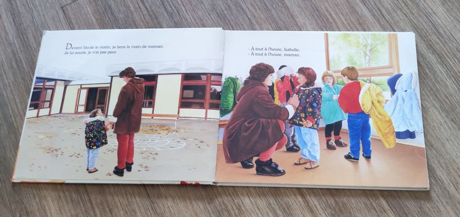 Vintage boek "Een dag op school" - Éditions du Sorbier (1995) – photo 2